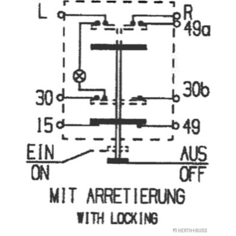 Herth+buss Elparts 70490171 Hazard Switch