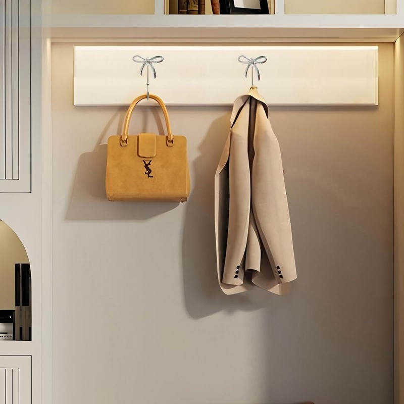 RR-RUOSHUI Bow Wall Hook 4 pcs Decorative Wall Hooks for