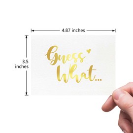 MAGJUCHE Pregnancy Announcement Card, Gold Foil You Are Going To Be Auntie Again, New Baby Card