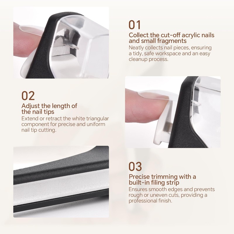 KADS Fase Nail Clipper 3-in-1 Nail Clipper with Size Measurement,
