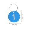 SEWACC 30pcs Plastic Number Tags Metal Tag Numbers Numbered Locker