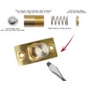 2 Pack Ball Door Catches - Adjustable Roller Spring Bearing