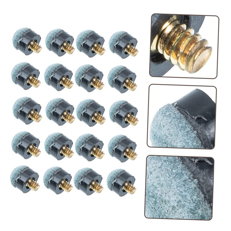 SUPVOX 100pcs Billiard Cue Tip Replacement Tips for Pool Cues