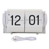 Generic Flip Desk Clock, USB Powered Mechanical Alarm Clock with