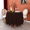 MEANMOY Brown 210 GSM Water & Stain Resistant Round Tablecloth
