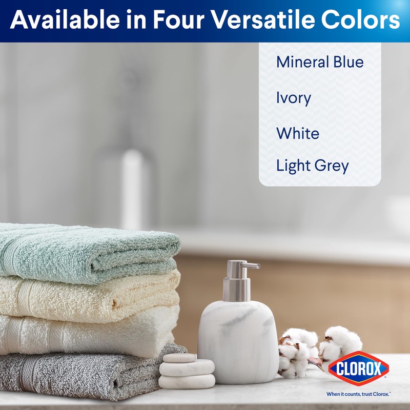 Clorox Bleach Friendly, Quick Dry, 100% Cotton Hand Towels (2