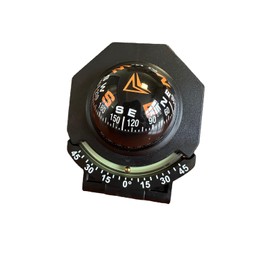 Black Adjustable Ball Night Vision Compass Boat Compass Dash Mount, Adjustable Dash Car Compass for Car Marine Boat Ship (5)