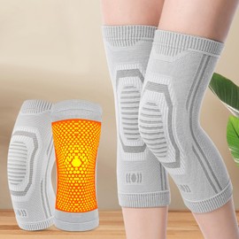 Syntelusa 加熱膝パッド 膝サポーター 膝パッド 自己発熱膝パッド レッグウォーマー スポーツ膝パッド 膝用ヒートパッド 四季兼用 秋冬用 防寒 保温 男女兼用 高齢者用 (サイズ：M) 2個