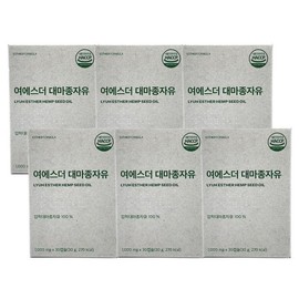 Yeo Esther Hemp Seed Oil 1000mg 30 Capsules x 6 Boxes / 여에스더 대마종자유 1000mg 30캡슐 x 6박스