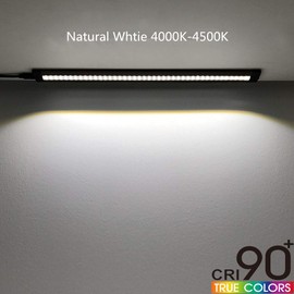 Ultra Thin Dimmable LED Under Cabinet Lighting 30cm/12in Nature White 450LM CRI90 with All Accessories Under Counter Lights Kit, Closet Light bar