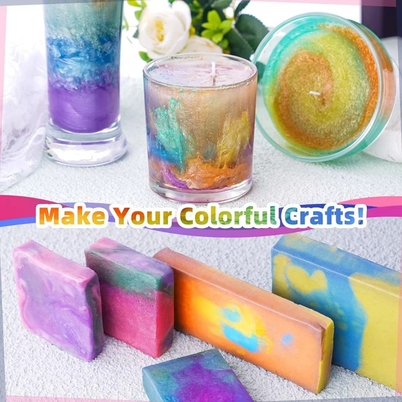 Let's Resin Lets Resin 36 Set Polvo Mica Epoxy Pigmento