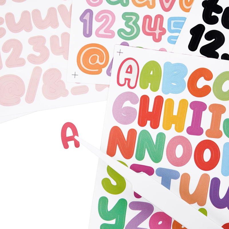 Alphabet Stickers Large Waterproof English Small Stickers Waterproof Uppercase Lowercase