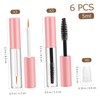 FOMIYES 6pcs Refillable Empty Mascara Tubes with Wands and Eyeliner