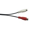 CERRXIAN Lemeng 5 Pin Male Din To 2 Rca Female