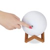 Relaxdays 3D 16 Colors Dimmable Remote Control Wireless Moon Lamp