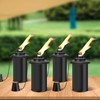 ZSPENG 4 Pack Torch Replacement Canisters, 16oz Bamboo Lantern Refillable