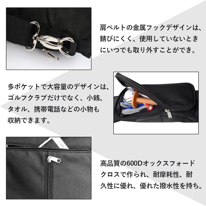 DFsucces Golf Club Case, Ultra Lightweight Golf Bag for Practice,