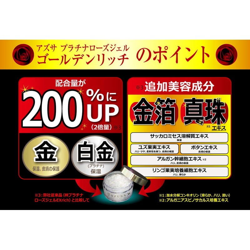 Azusa Platinum Rose Gel Golden Rich 7.1 oz (200 g)