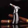 Torch Lighter Quad 4 Jet Flame Refillable Butane Cigar Lighters