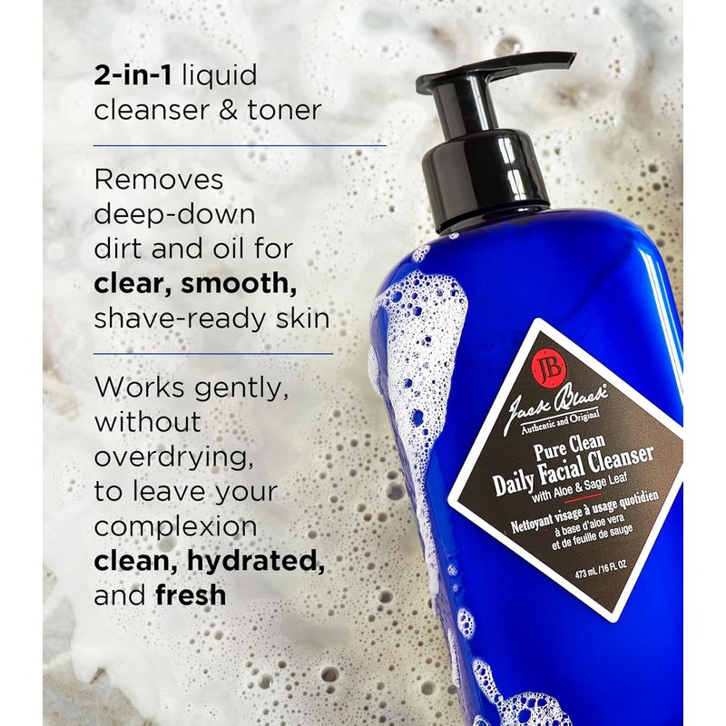 Jack Black Men's Skincare Kit, Men's Gift Set, Travel-Ready