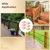 6 Pcs 3.5" x 3.5" Solid Copper Post Cap Fence