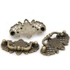 LXZ 4 PCs Vintage Antique Brass Bail Pull Handle for