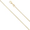 BEADIA Gold-Plated Snake Chains Necklace 45cm 4pcs with Lobster Clasp