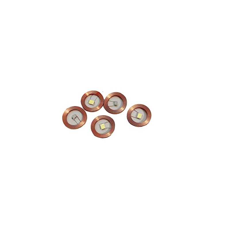 Taidacent 5 Pcs Induction Wireless LEDs and Coil High-Power Wireless