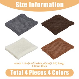SUPERFINDINGS 4 Colors Newborn Wrap For Photoshoot 15.7x59.05inch Elastic Newborn Posing Wrap Polyester Cloth Blanket Beautiful Photo Decor Props for Boys Girls Photography Shoot