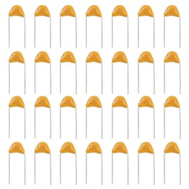 Create idea 200pcs 50V 100nF Ceramic Capacitor Multilayer Monolithic Ceramic Capacitor Electronic Accessories for Computer Phone Electronic Product Yellow