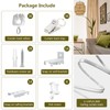 TOKPLNU Flexible Bendable Curtain Track Ceiling Wall Mount 14Ft Curved