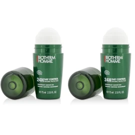 Biotherm Homme Day Control 24H Ecocert Deo Roll-On, 24 Stunden Anti-Transpirant Herren Deo, wirksamer Schutz vor Schwei√ügeruch f√ºr empfindliche Haut und alle Hauttypen, 75 ml (Packung mit 2)