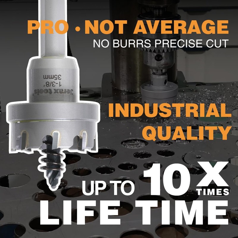 Jerax tools Tungsten Carbide Tipped Hole Cutter, 1-3/4 inch TCT