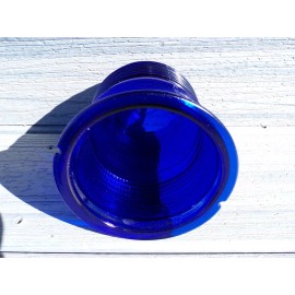 Crouse Hinds Cobalt Blue Airport Runway Glass Globe Markers Light Cover Lens