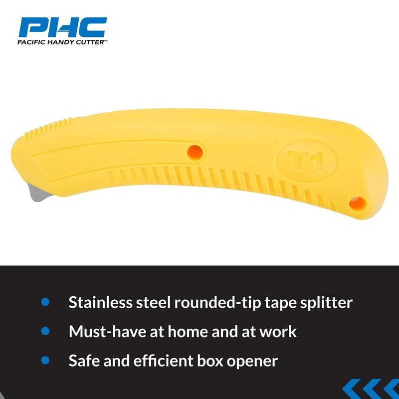 Pacific Handy Cutter T1 Bladeless Tape Splitter, Safe Packing Tape