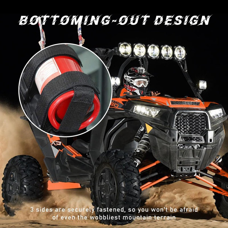 Yourkar Fire Extinguisher Holder, Roll Bar Fire Extinguisher Strap with