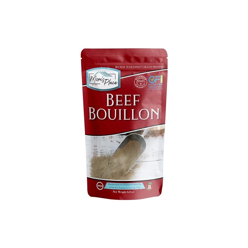 Mom's Place Gluten-Free & Vegan Beef Bouillon - Soy, Dairy,