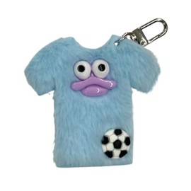 Wigo Ikeike Sports Uniform, Monster Plush Toy, Keychain, School Gift, Gift, Cute, Girly, Women's, saxon blue
