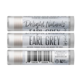 Delight Naturals Cuppa Tea Lip Balm Set - Earl Grey, Chai Tea, Green Tea