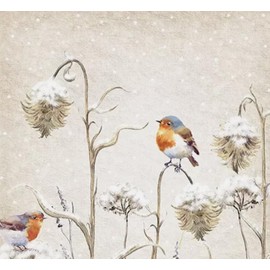 Set of 2 BLUEBIRD BIRD paper napkins for decoupage and scrapbooking