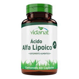 Acido Alfa Lipoico 60 Cápsulas Vidanat Suplemento Alimen Sabor Sin sabor
