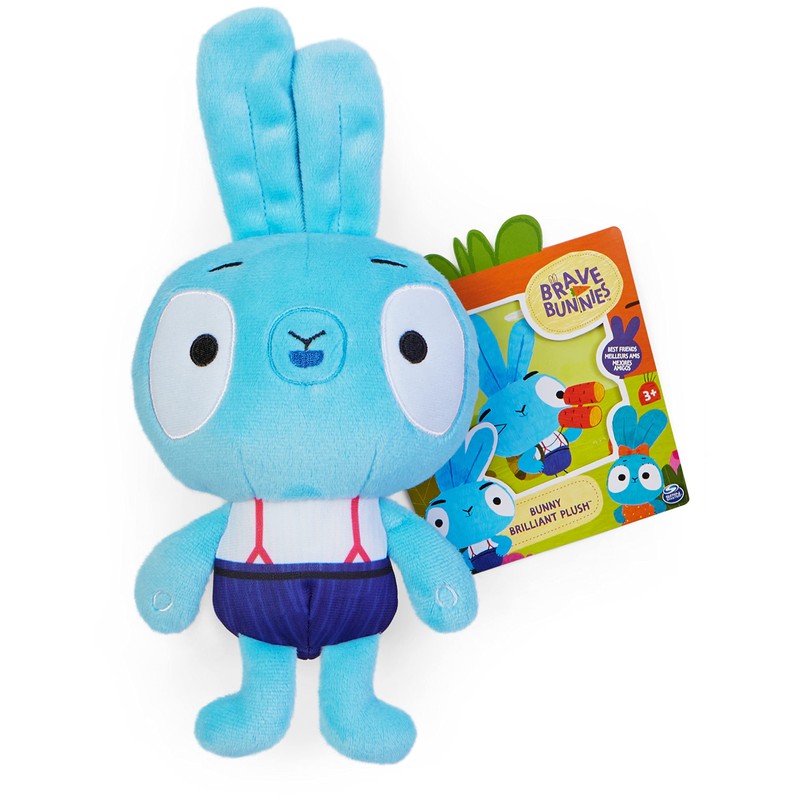 Brave Bunnies Bop Plush Toy, 19 cm Stuffed Toy Figure,