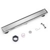 VANCOCO Linear Shower Drain 24 Inch, Brushed 304 Stainless Steel