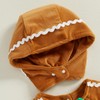 Yoisdtxc Toddler Baby Girl Boy Gingerbread Man Romper Bow Tie