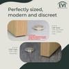 EVI Herrajes | Adhesive Door Stop | Ø1.75" X 0.55"