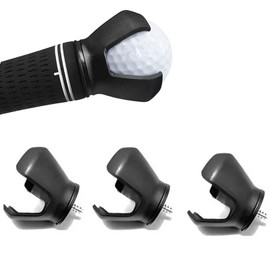 Wmzjnljy 3pcs Golf Ball Retriever For Putter 3-Prong Golf Pick-up Claw Portable Grip Sucker Tool Back Saver with Stainless Steel Screws for Golf Putter Grip(Z10-3)