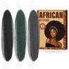 3 Pcs African Net Sponge with Knots, Exfoliating Back Scrubber