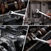 WORKPRO 14 PIECE Ratcheting Combination Wrench Set Metric&SAE with Roll