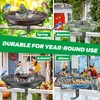 VeyFolzin.st Deck Mounted Bird Bath for Outside, Detachable Birdbath Bowl