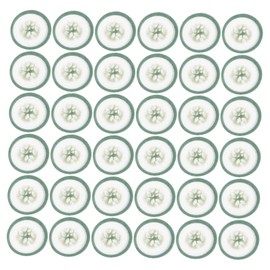 Mikinona 100Pcs Disposable Eye Mask Non Woven Eye Pads for Moisturizing Cucumber Patterned Eye Accessories for Eye Care and Hydrating Treatment for Tired Eyes